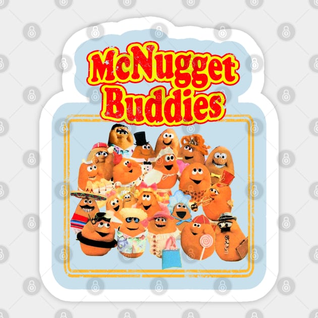 Retro Nugget Buddies Sticker by Meat Beat